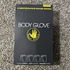 Body Glove Boxer Briefs Mens XL Multicolor 4 Pack Moisture Wicking Stretch